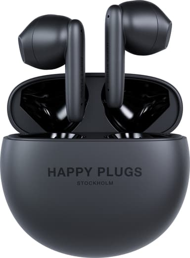 Happy Plugs Joy Lite true helt trådløse in-ear hodetelefoner (sort)