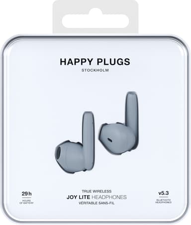 Happy Plugs Joy Lite helt trådløse in-ear hodetelefoner (blå)