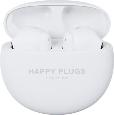 Happy Plugs Joy Lite helt trådløse in-ear hodetelefoner (hvit)