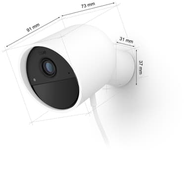 Philips Hue sikkerhetskamera (kablet/hvit)