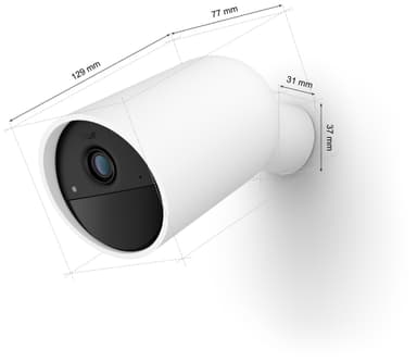 Philips Hue sikkerhetskamera (trådløs/hvit)