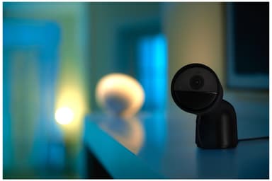 Philips Hue sikkerhetskamera (skrivebordsstativ/sort)