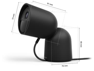Philips Hue sikkerhetskamera (skrivebordsstativ/sort)