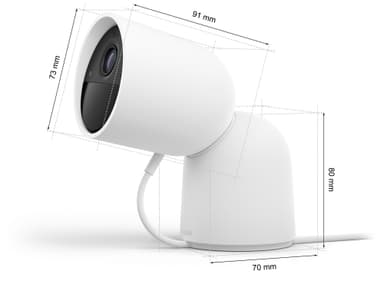 Philips Hue sikkerhetskamera (skrivebordsstativ/hvit)