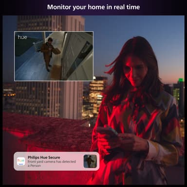 Philips Hue sikkerhetskamera (skrivebordsstativ/hvit)