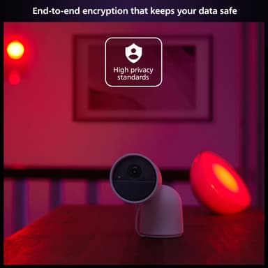 Philips Hue sikkerhetskamera (skrivebordsstativ/hvit)