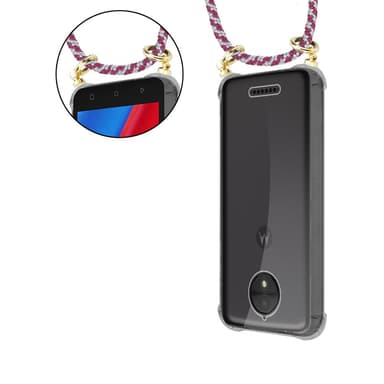 Motorola MOTO C PLUS Deksel med Halskjede (rød)