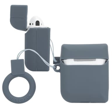 TPU AirPod etui Veske (grå)