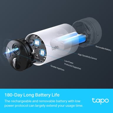 TP-Link Tapo C400S2 WiFi trådløse utendørs sikkerhetskameraer