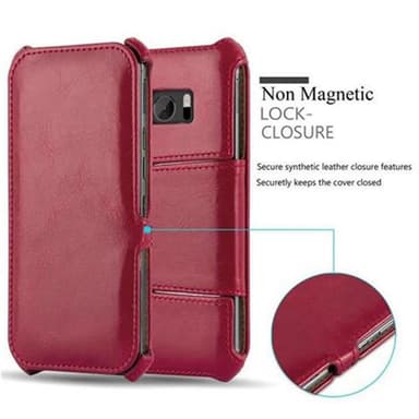 HTC ONE M10 lommebokdeksel case (rød)