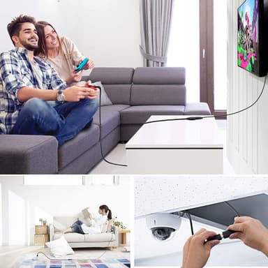 NÖRDIC Active 20m USB3.1 skjøtekabel 5Gbps USB A hann til hunn for Xbox, PS5, Oculus, skriver, skanner, Playstation, VR USB-forlengelseskabel