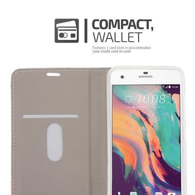 HTC Desire 10 PRO lommebokdeksel etui (grå)