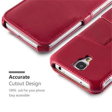 Samsung Galaxy S4 lommebokdeksel case (rød)