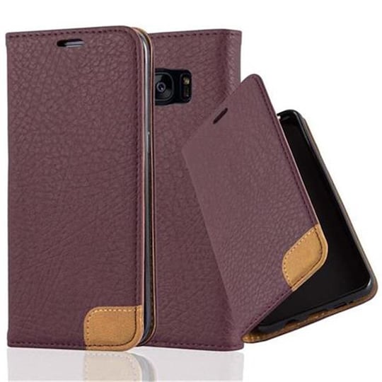 Samsung Galaxy S7 EDGE lommebokdeksel case (lilla)
