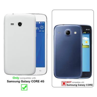 Samsung Galaxy CORE 4G lommebokdeksel etui (svart)