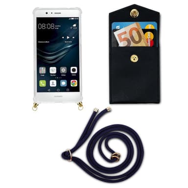 Huawei P9 LITE Deksel med Halskjede (blå)