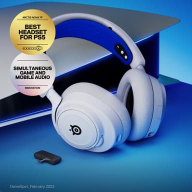 SteelSeries Arctis Nova 7P trådløst gaming headset (hvit)