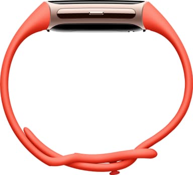 Fitbit Charge 6 aktivitetsarmbånd (gull/oransje)