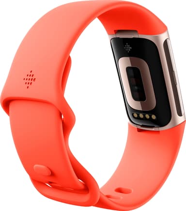Fitbit Charge 6 aktivitetsarmbånd (gull/oransje)
