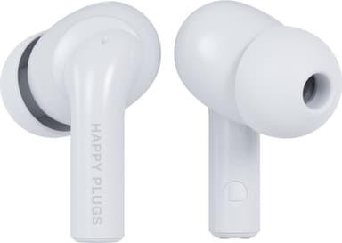 Happy Plugs Joy Pro helt trådløse in-ear hodetelefoner (hvit)