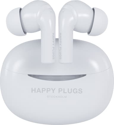 Happy Plugs Joy Pro helt trådløse in-ear hodetelefoner (hvit)