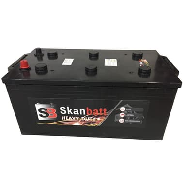 SKANBATT Startbatteri 12V 220AH 1200CCA (514x275x220/240mm) +høyre