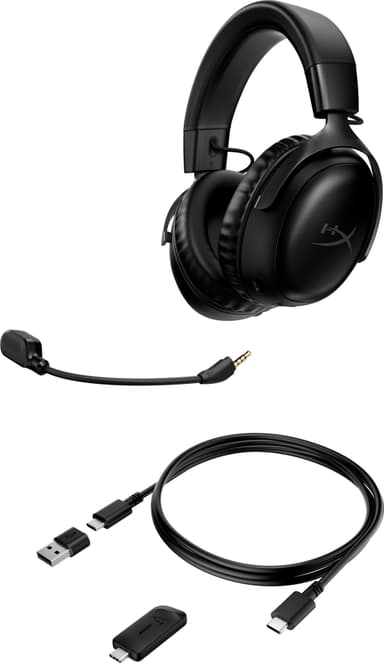 HyperX Cloud III Wireless gaming headset (sort)