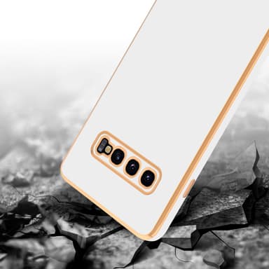 Samsung Galaxy S10 PLUS silikondeksel case (hvit)