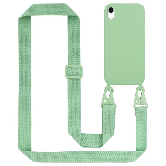 iPhone XR Deksel med Halskjede (grønn)