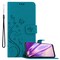 OnePlus Nord CE 2 5G lommebokdeksel Blomster (blå)
