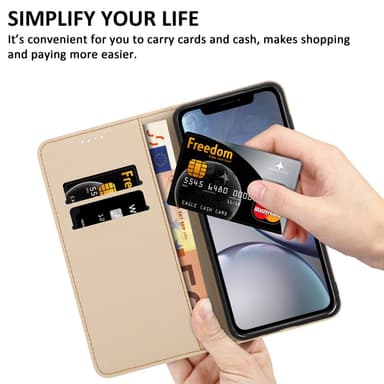 iPhone XR lommebokdeksel etui (lilla)