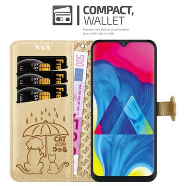 Samsung Galaxy A10 / M10 lommebokdeksel case (gold)