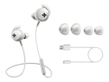 Philips SHB4305W Bluetooth Sportsøretelefoner - Hvit