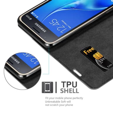 Samsung Galaxy J1 MINI lommebokdeksel case (grå)