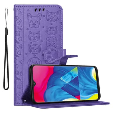 Samsung Galaxy A10 / M10 lommebokdeksel case (lilla)