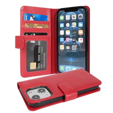 iPhone 13 lommebokdeksel case (rød)