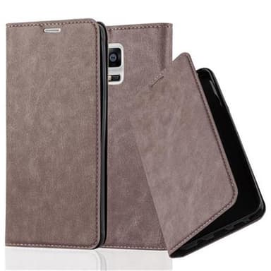 Samsung Galaxy NOTE 4 lommebokdeksel case (brun)