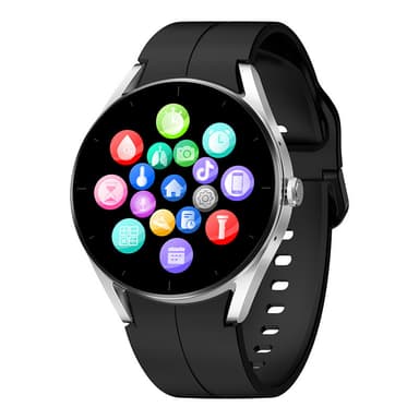 Smartklokke med EKG-hjerteovervåking/Bluetooth-ringing/blodsukkermåling Sølv