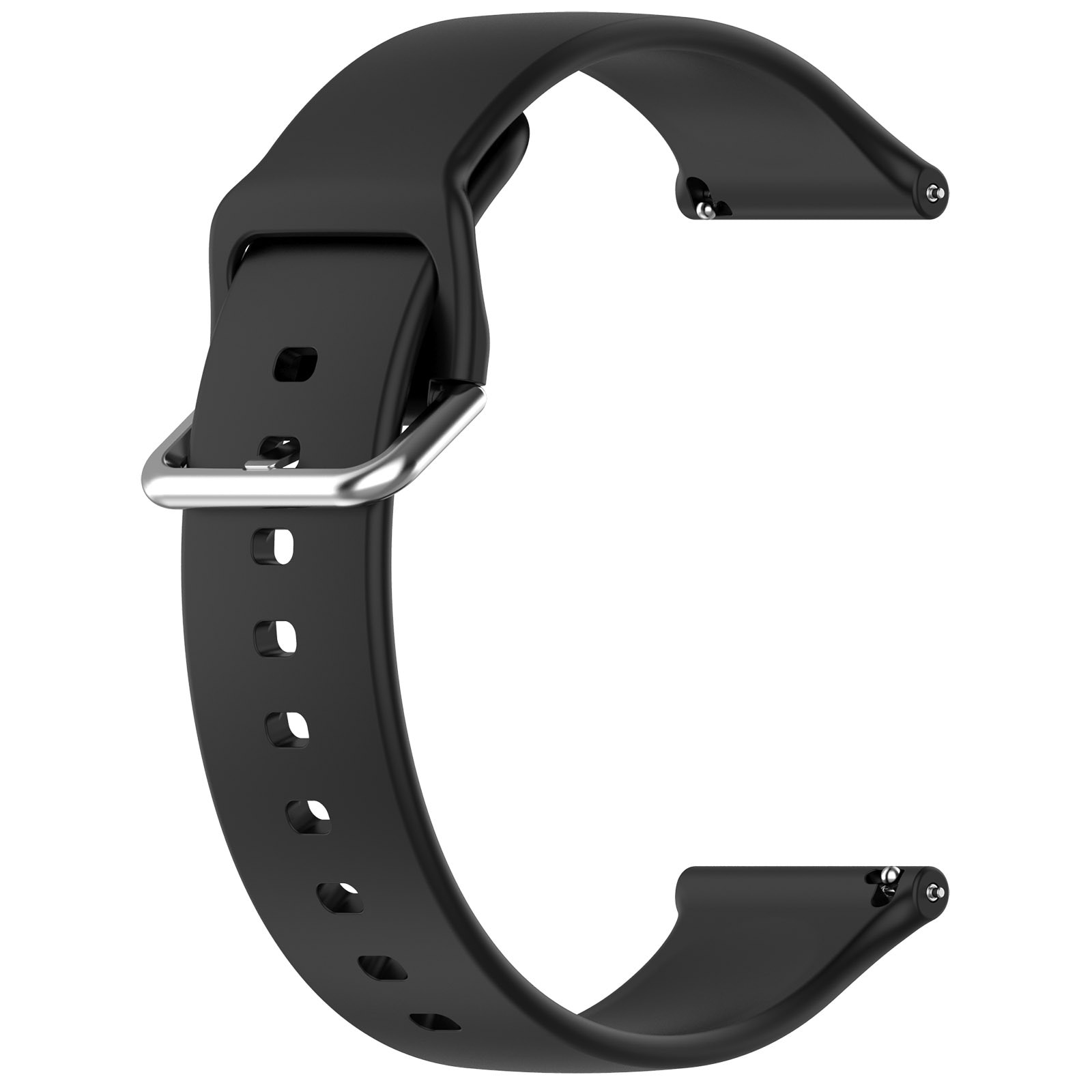 Silikonklokkerem kompatibel med Ticwatch Pro 5/iTOUCH Air 3 24mm Sort Ticwatch Pro 5/iTOUCH Air 3/Fossil Men s Nate Stainless Steel Hybrid/Fossil Q Men s Q Machine Hybrid Watch