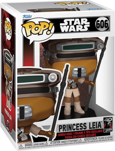 Funko Pop! Vinyl Star Wars RotJ 40th Leia Boushh figur