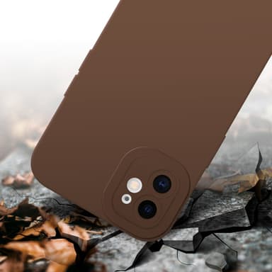 iPhone 11 silikondeksel case (brun)