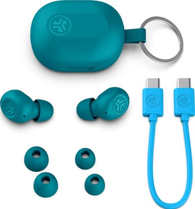 JLab Jbuds Mini helt trådløse in-ear hodetelefoner (aqua)