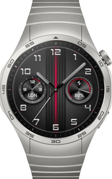 Huawei Watch GT 4 sportsklokke 46mm (rustfritt stål)