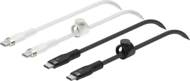 Belkin Twin USB-C til USB-C kabel 1 m (sort/hvit/2-pk)