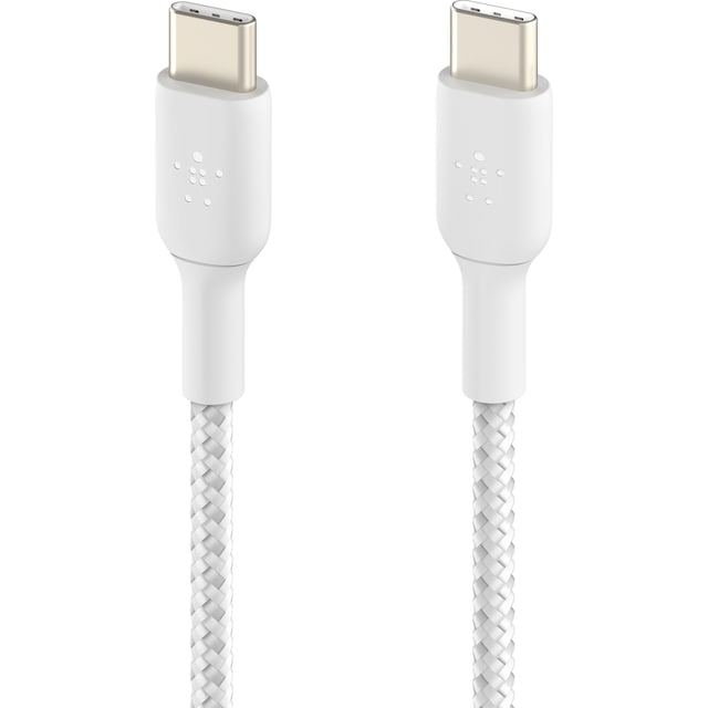Belkin Twin USB-C til USB-C kabel 2 x 1m (hvit/2-pk)