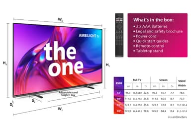 Philips The One 55” 4K LED Smart TV 55PUS8508/12 (2023)