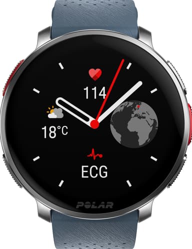 Polar Vantage V3 sportsklokke 47mm (stål/blå)
