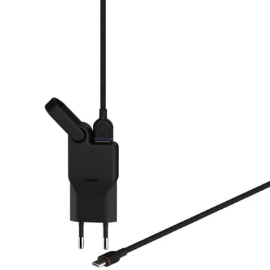 Unisynk  High Power USB-lader + USB-C-kabel (sort)