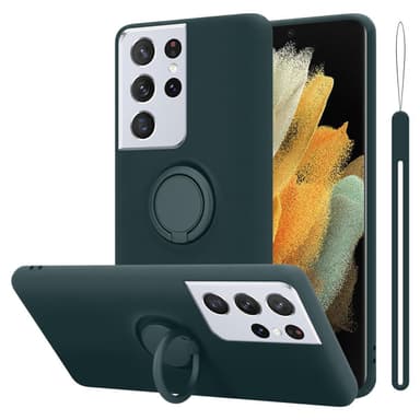 Samsung Galaxy S21 ULTRA Deksel Ring Case (grønn)