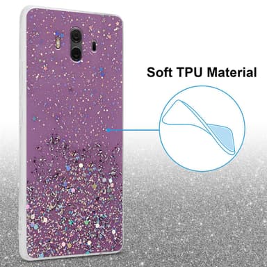 Huawei MATE 10 / NOVA 2i Silikondeksel Glitter (lilla)